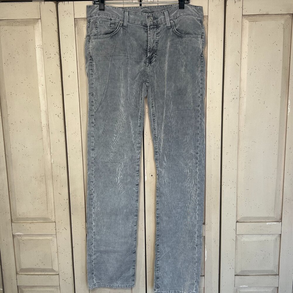 7 For All Mankind Men’s Gray Corduroy Pants Size 32
